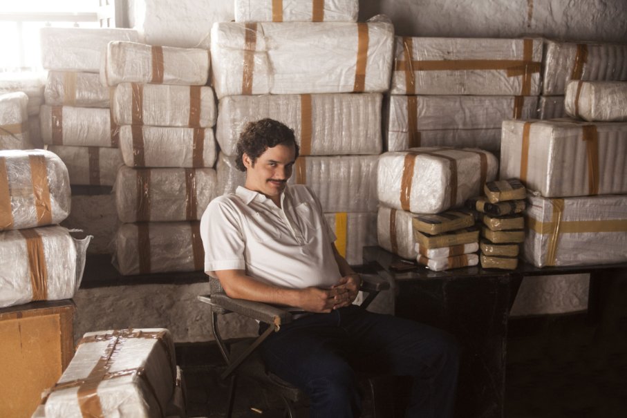 Pablo Escobar en su momento más próspero con la cocaína