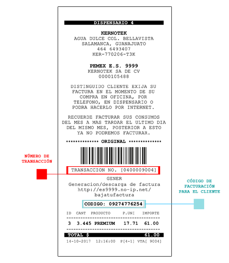 Facturación Gasolinearas G500